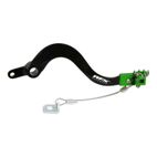 Pedal de freno trasero RFX Pro FT (negro/verde) - Kawasaki KXF250/450 - motoscamaralweb.com