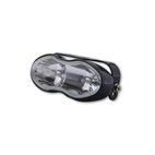 Luz de carretera / antiniebla SHIN YO vidrio transparente negro 2x H3 55W - motoscamaralweb.com