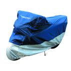 Funda de moto para interior/exterior VECTOR para Moto/Scooter - Azul/Plata - 2XL - motoscamaralweb.com