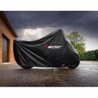 Funda de moto para exterior VECTOR Black Cotton para Moto/Scooter - Negro - L - motoscamaralweb.com