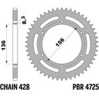 Corona PBR acero estándar 4725 - 428 - motoscamaralweb.com