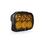 Luz de carretera DENALI DL6 Hybrid Driving - Lente ámbar - motoscamaralweb.com