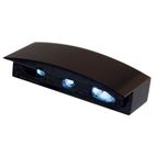 Luz de matrícula LED HIGHSIDER smart Micro con carcasa de aluminio - negro - 1 pieza - motoscamaralweb.com