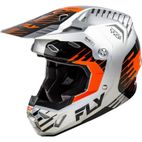 Casco FLY RACING Formula CP Slice - Gris / Naranja / Negro - motoscamaralweb.com