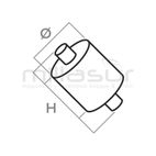 AMORTIGUADOR UNIV. M-M / M6 x1.00 / L 18-30-18 PG1C (AMORT. LARGO) - motoscamaralweb.com