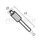 EJE BOMBA ENGRASE OLEO MAC 946. 952 - motoscamaralweb.com