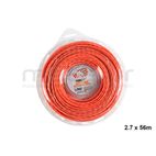 NYLON VORTEX ALU NARANJA 2.7 x 56m. (ANTIRUIDO-COPOLIMERO) - motoscamaralweb.com