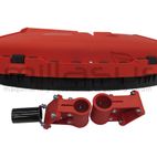 PROTECTOR DISCO UNIVERSAL ROJO ( D43C D52C ) CON CUCHILLA DE CORTE - motoscamaralweb.com