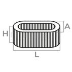 FILTRO AIRE HONDA GX140. GX160 5 HP HORIZONT - LONCIN - HG3000 - motoscamaralweb.com