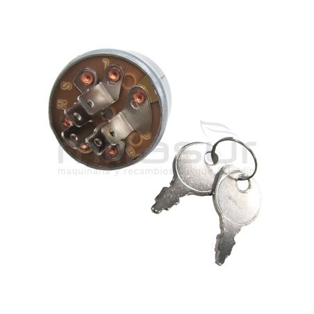 LLAVE CONTACTO ARRANQUE 3 POSICIÓNES / 5 POLOS - motoscamaralweb.com