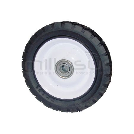 RUEDA GOMA LLANTA MET. COJINETE (200x35 mm. 12.7) - motoscamaralweb.com