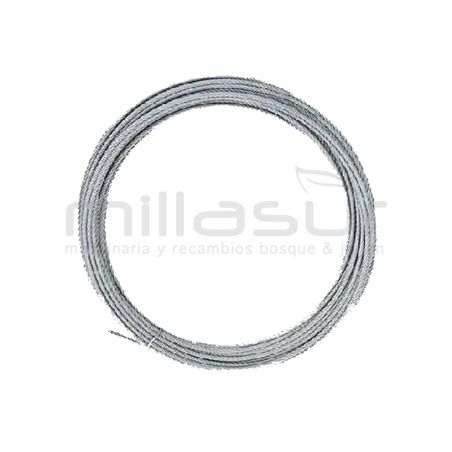 ROLLO CABLE TRENZADO TIPO EMBRAGUE 1.5 mm X 25 m. (19 ALAMBRES) - motoscamaralweb.com