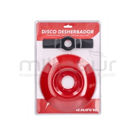 DISCO DESBROZADORA ANTI-HIERBAS CON PROTECTOR SUPERIOR 200MM (CON CUCHILLA 2 PUNTAS 180MM) - motoscamaralweb.com