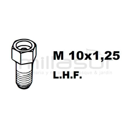 ADAPTADOR PT130 10x1.25 Izq/Hembra - motoscamaralweb.com