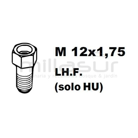 ADAPTADOR PT130 12x1.50 Izq/Hembra - motoscamaralweb.com