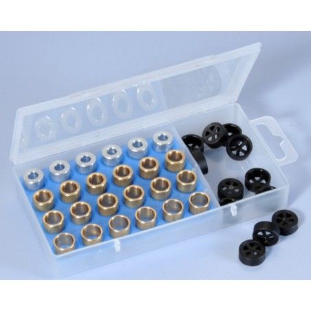 Caja de rodillos POLINI 15x12mm 4.5-5-5.5-6gr - 24 piezas- motoscamara