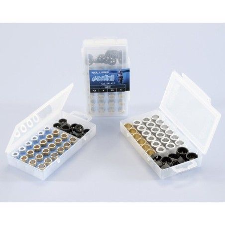Caja de rodillos POLINI 16x13mm 6.5-7-8-9gr - 24 piezas- motoscamaralw