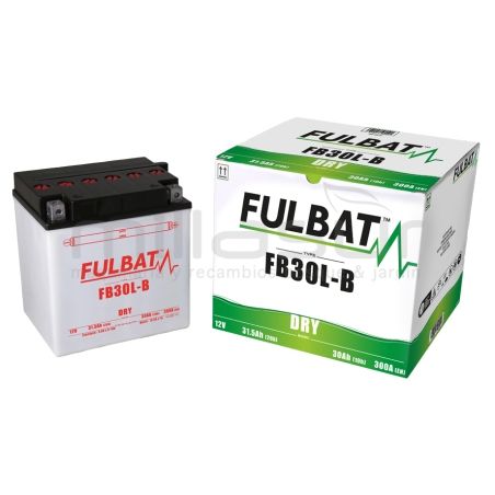 BATERIA 12V FB30L-B ACIDO 30 Ah (165 x 130 x 176) +DER. - motoscamaralweb.com