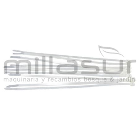 PACK DE 100 BRIDAS DE PLASTICO 300 x 4.8 - motoscamaralweb.com