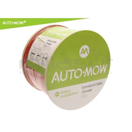 BOBINA CABLE PERIMETRO ROBOT CORTAC. AUTO-MOW 500M - 3.6mm ARMADO - NARANJA - motoscamaralweb.com