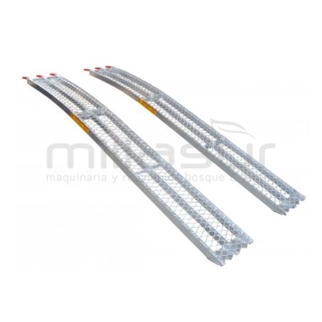 RAMPAS ALUMINIO CURVAS 2260 X 300 ( HASTA 680 KGS./JUEGO) - motoscamaralweb.com