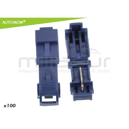 BOLSA DE 100 CONECTORES CABLE PERIMETRAL A BASE ROBOT CORTACESPED - motoscamaralweb.com
