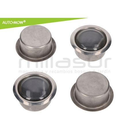 PACK 4 LUCES SOLARES JARDIN - AUTO-MOW - LUZ AZUL - motoscamaralweb.com