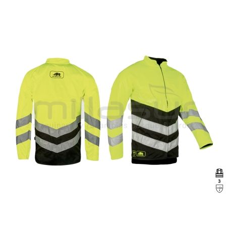 CHAQUETA ANTICORTE CLASE 1 ALTA VISIBILIDAD - TALLA M - motoscamaralweb.com