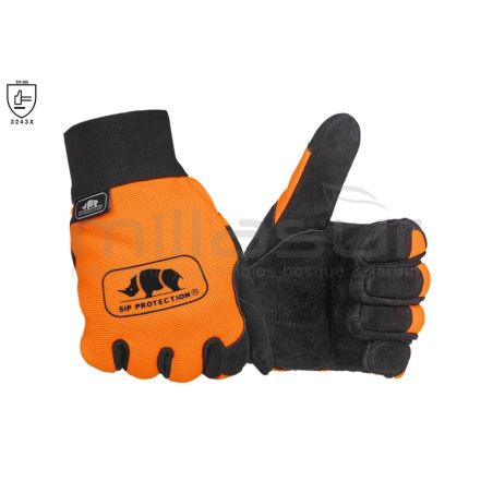 GUANTES TRABAJOS FORESTALES Y DESBROZADORA SIP - T12 - motoscamaralweb.com