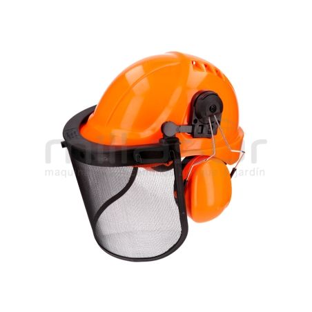 CASCO FORESTAL CON PANTALLA Y AURICULARES - motoscamaralweb.com