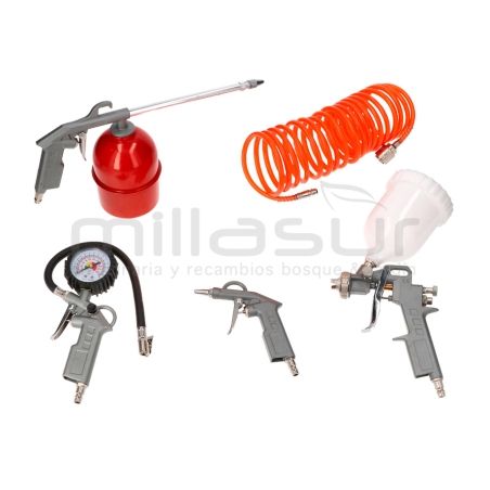 KIT ACCESORIOS COMPRESOR (5 ELEMENTOS) - motoscamaralweb.com