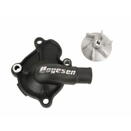 Kit de tapa bomba de agua + hélice BOYESEN Supercooler - Negro - motoscamaralweb.com