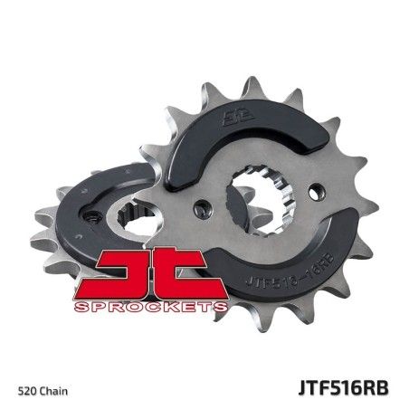 Piñón con goma anti-ruido JT SPROCKETS acero 516 - 520 - motoscamaralweb.com