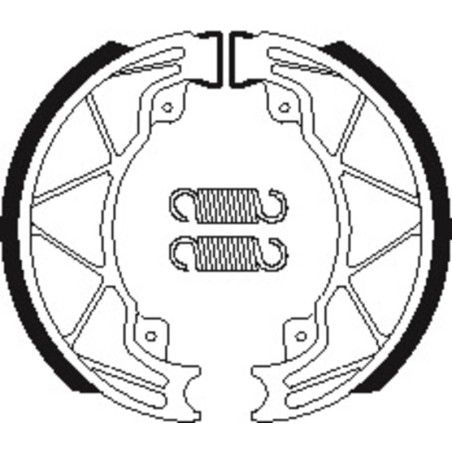 Zapatas de freno Tecnium BA205 - motoscamaralweb.com