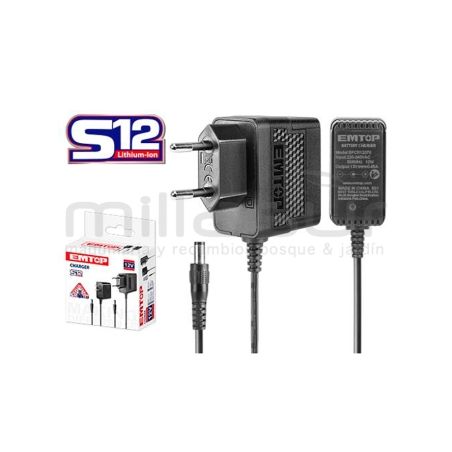 CARGADOR BATERIA 12V EMTOP 0.65A - 2Hr - motoscamaralweb.com