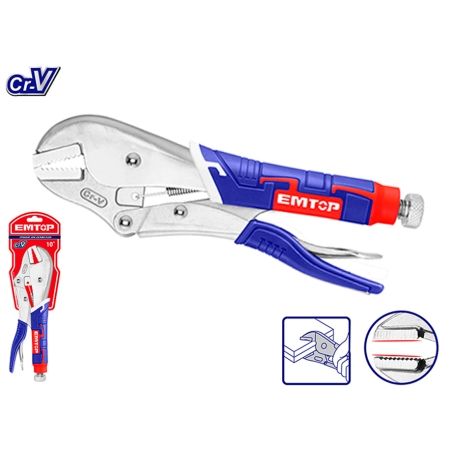 ALICATES DE PRESION RECTO 10 CR-V EMTOP - motoscamaralweb.com