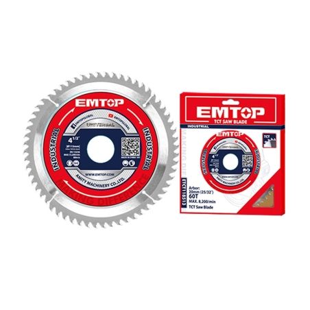 DISCO CORTE 40 DIENTES MADERA AMOLADORA 115MM EMTOP - motoscamaralweb.com