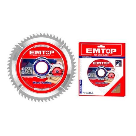 DISCO CORTE 60 DIENTES MADERA SIERRA CIRCULAR 185MM EMTOP - motoscamaralweb.com