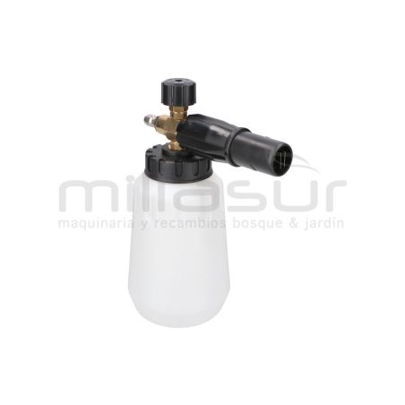 BOQUILLA Y DEPÓSITO PARA JABON-ESPUMA HIDROLIMPIADORA (ENCHUFE RAPIDO 1/4 - 4000psi) - H1950 - motoscamaralweb.com