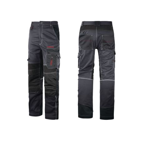 PANTALON TALLER GRIS Y NEGRO ANOVA TALLA 52 XXL - motoscamaralweb.com