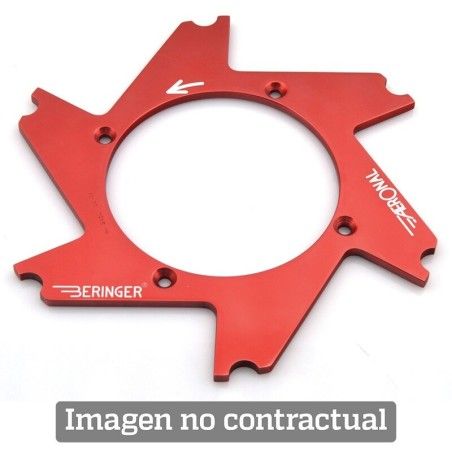 Parte central de disco Aeronal® Izquierda plana. Color NEGRO. (H8LGB) - motoscamaralweb.com