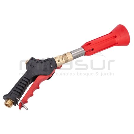 PISTOLA TURBO REGULABLE CON RACOR GIRATORIO - 50BAR MAX. - motoscamaralweb.com