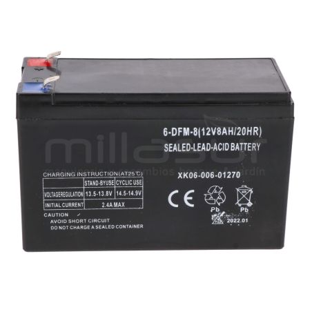 BATERÍA 12V 8Ah MOCHILA P16B ( 6) - motoscamaralweb.com