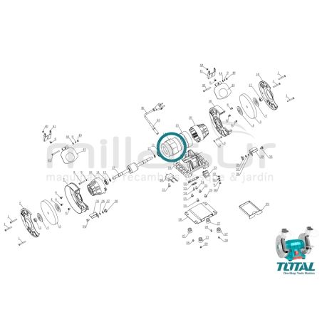 ESTATOR ESMERIL TBG15015 - motoscamaralweb.com