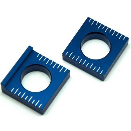 Tensores de eje trasero Yamaha azul V PARTS - motoscamaralweb.com