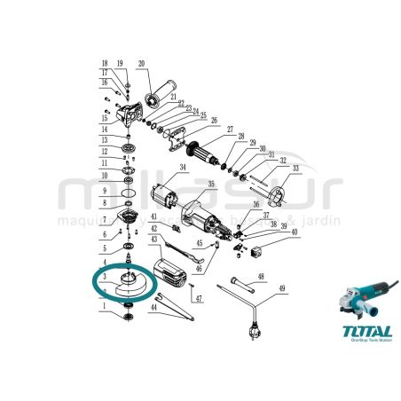 CARCASA DE PROTECCION AMOLADORA TG1091156 - motoscamaralweb.com