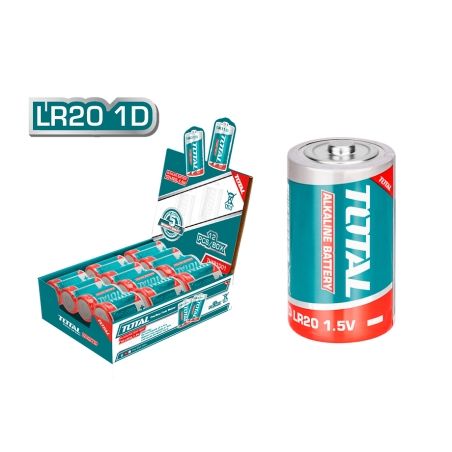CAJA EXPOSITOR 24 PILAS ALCALINAS 1.5V LR20 D18000mAh TOTAL (12 blister de 2 uds) - motoscamaralweb.com