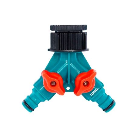 CONECTOR GRIFO 1 CON DOBLE SALIDA MANGUERA 3/4 TOTAL - motoscamaralweb.com
