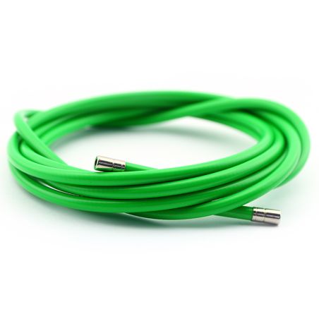 Funda cable acero laminado Ø5 Verde 2m - motoscamaralweb.com