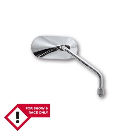 Retrovisor de manillar HIGHSIDER smart Agila oval - lado derecho - sin homologación E - cromado - motoscamaralweb.com